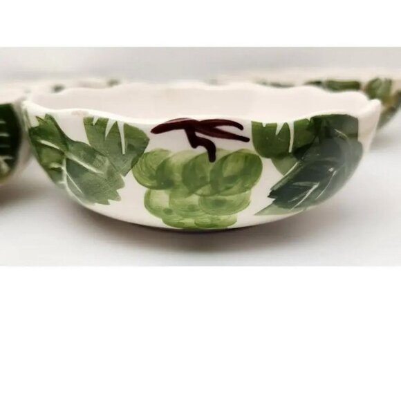 ND Hand Painted Bowls, Grape and Vine Design, Set of 4, 1960s - 1970s - Picture 6 of 9
